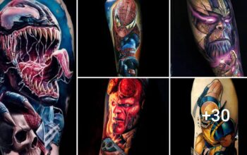 Tatuajes de comics en brazo para hombres Tatuajes de comics en brazo para hombres